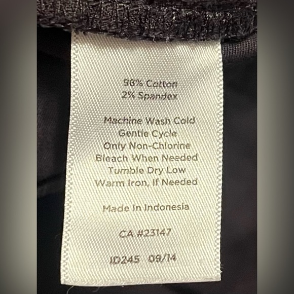 Talbots Women’s Chino Ankle Black Pants | Size 16 - Picture 5 of 5